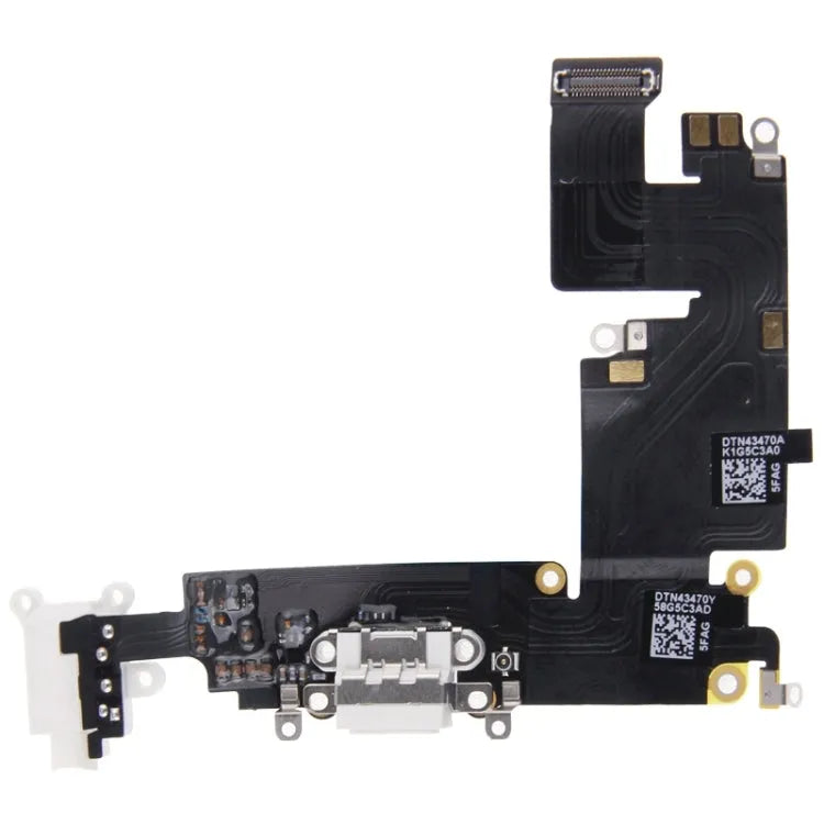 Oplaadpoort-flexkabel met dock-connector voor iPhone 6 Plus (wit)
