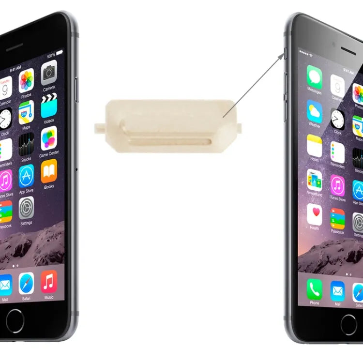 Originele mute-schakelaar en triller-knop voor iPhone 6 en 6 Plus (goud)