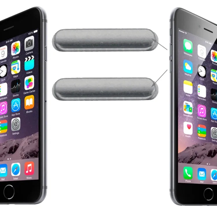 Volumeregelingstoetsen voor iPhone 6 6 Plus (grijs)