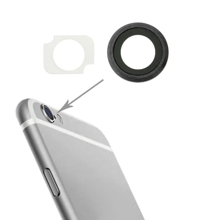 Cameralensring en flitserbeugels iPhone 6 Plus 6s Plus grijs (10 sets)