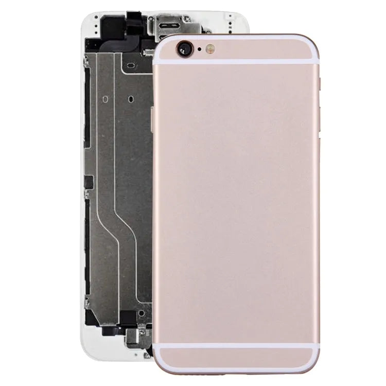 Achterkant-behuizing met aan/uit en volumeflex voor iPhone 6 (goud)