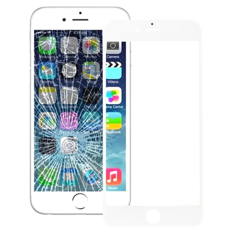 Buitenste glaslens voor scherm voor iPhone 6 6s (wit)