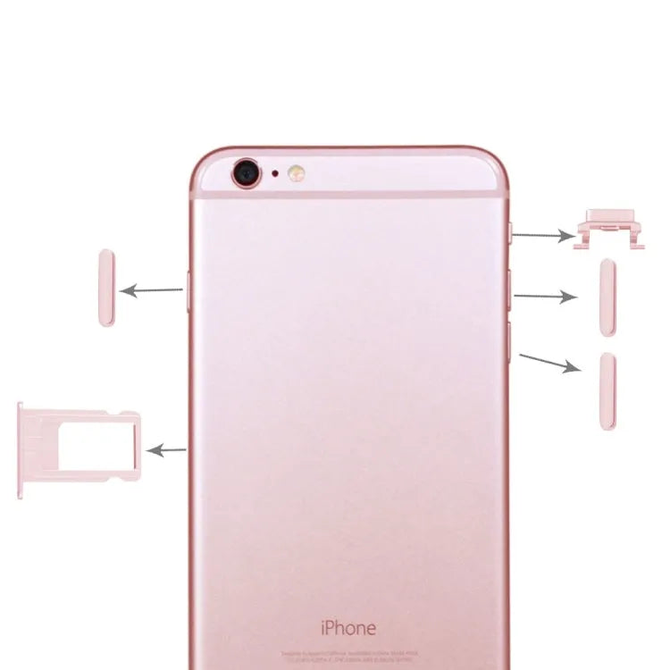 Knoppenset 4-in-1 voor iPhone 6 Plus roségoud