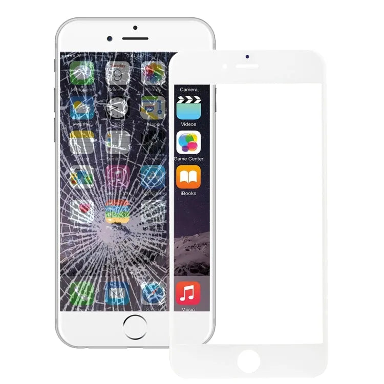Frontglas met frame en OCA voor iPhone 6 Plus (wit)