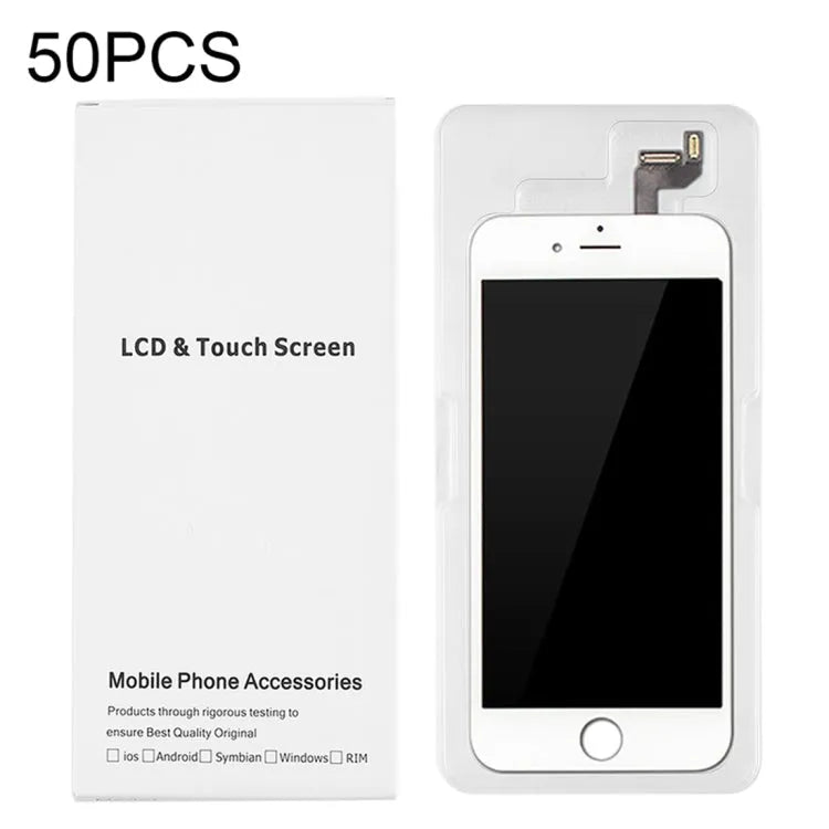 Kartonnen verpakkingsdoos wit 50-pack voor iPhone 6 en 6s LCD-scherm