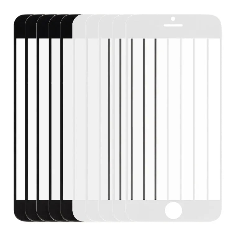 Voorglas-lens 10-pack (5x zwart, 5x wit) voor iPhone 6 Plus