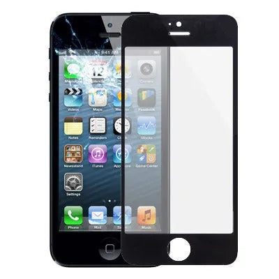 Voorglas-lens voor iPhone 5 en 5s (zwart)