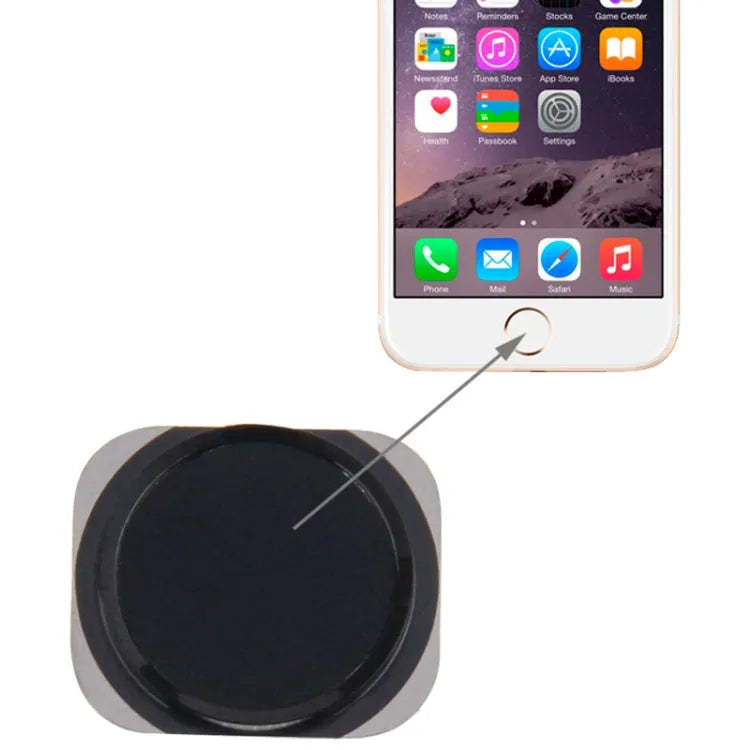 Home-knop voor iPhone 6 (zwart)