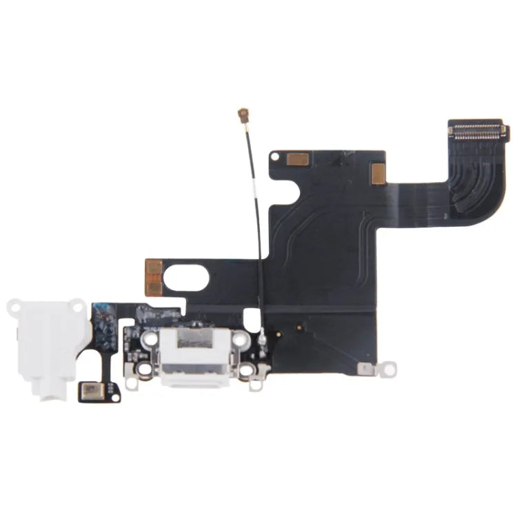 Oplaadpoort-dockconnector flexkabel voor iPhone 6 (wit)