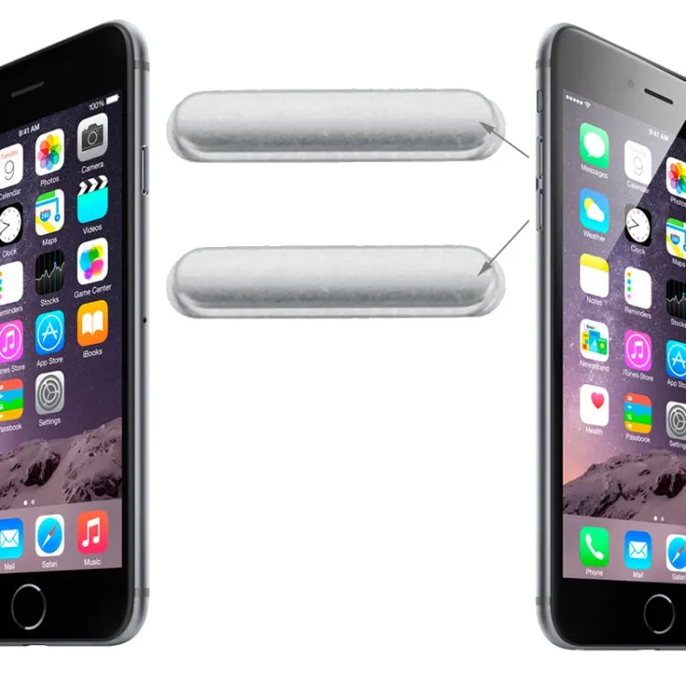 Volumeknoppen voor iPhone 6 en 6 Plus (zilver)