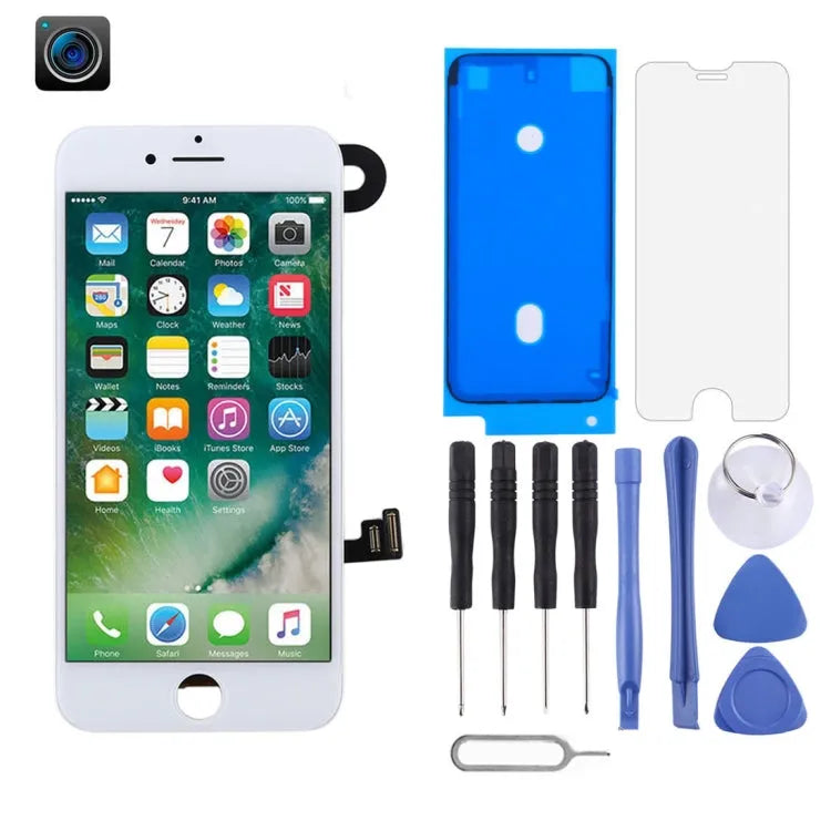 TFT LCD-scherm met digitizer en frontcamera voor iPhone 7 (wit)