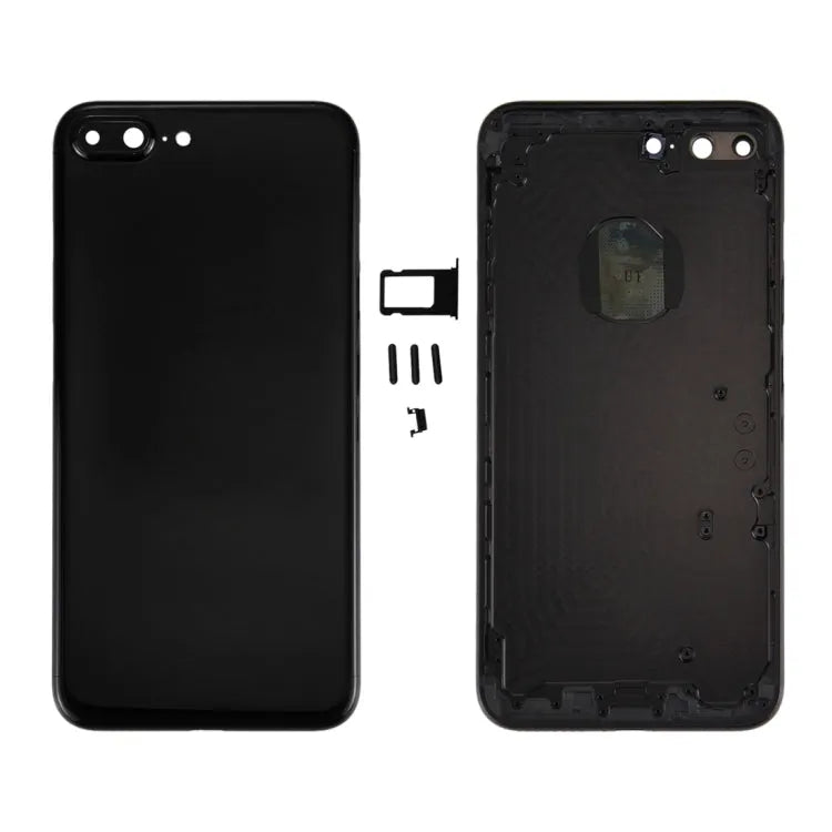 Achterbehuizing 6-in-1 voor iPhone 7 Plus inclusief opdruk (gitzwart)