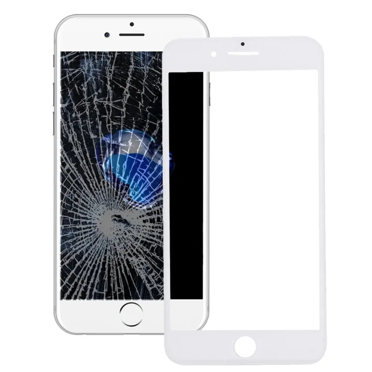 Originele voorruit met frame 2-in-1 voor iPhone 7 Plus (wit)