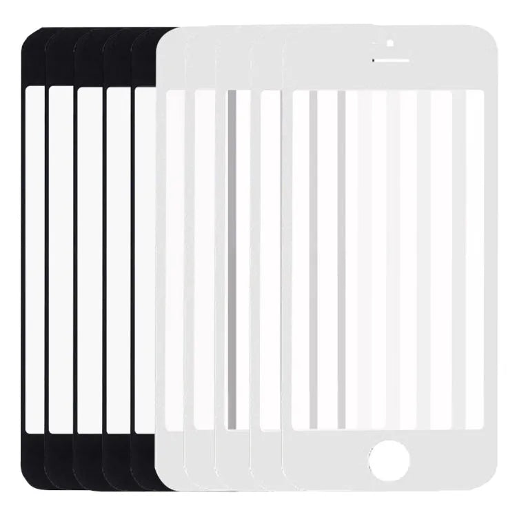 10 stuks losse voorruit voor iPhone 5 en 5S gemengd zwart en wit