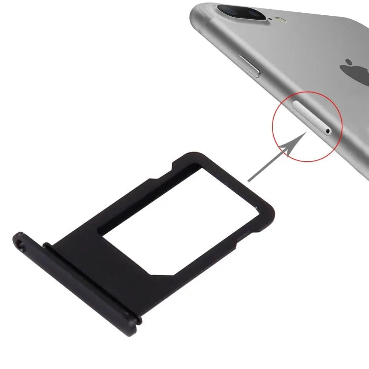 SIM-kaarthouder voor iPhone 7 Plus (zwart)