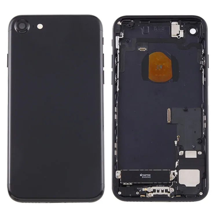 Batterij-achterklep met kaartlade voor iPhone 7 (gitzwart)