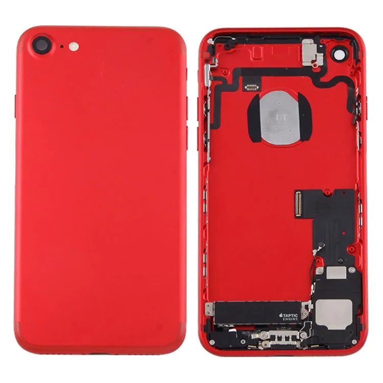 Batterij-achterklep met kaartlade voor iPhone 7 (rood)