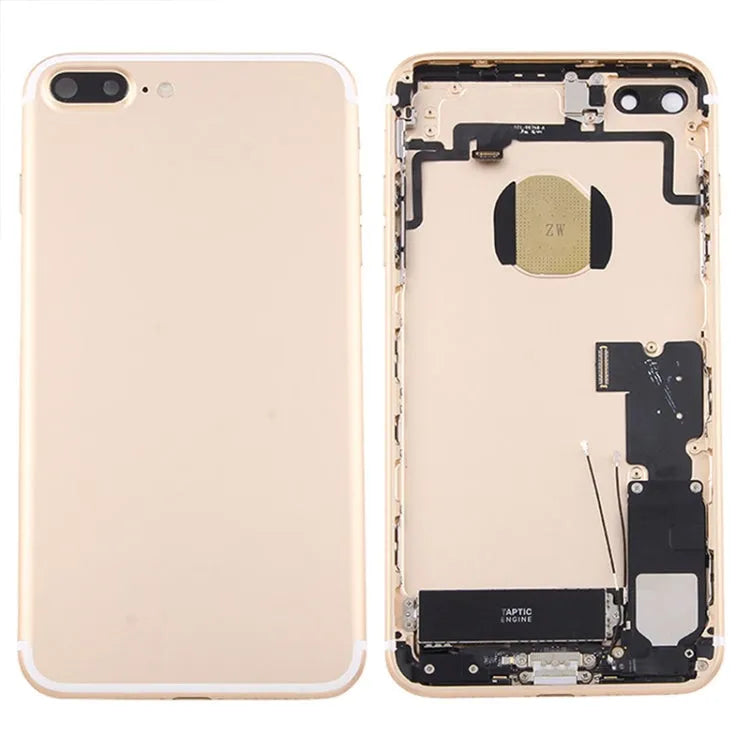 Batterij-achterklep met kaartlade voor iPhone 7 Plus (goud)