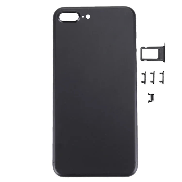 Volledige behuizingsset 5 in 1 voor iPhone 7 Plus (zwart)