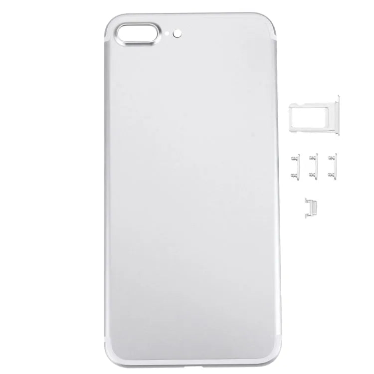 Volledige behuizingsset 5 in 1 voor iPhone 7 Plus (zilver)