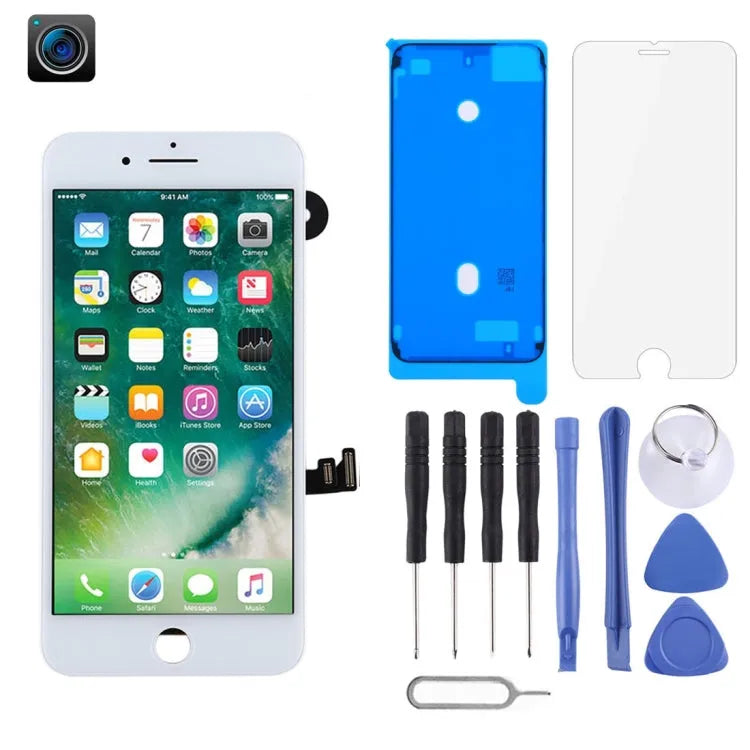 TFT LCD-scherm met digitizer en frontcamera voor iPhone 7 Plus (wit)