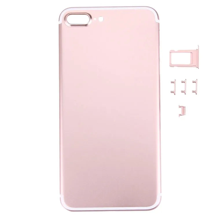 Volledige behuizingsset 5 in 1 voor iPhone 7 Plus (roségoud)
