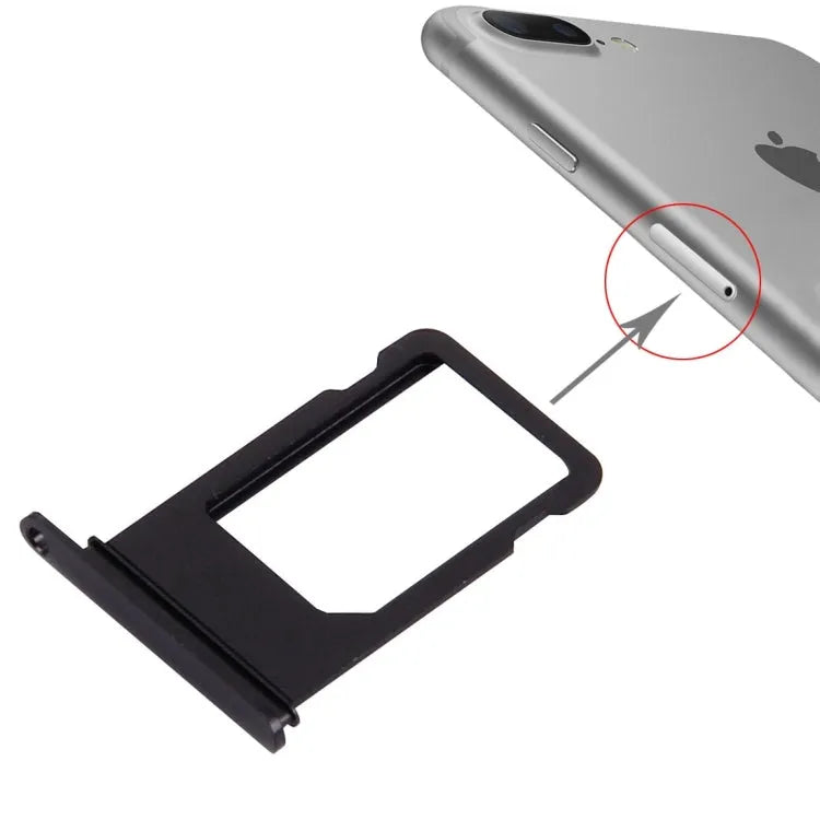 Kaarthouder (simkaarttray) voor iPhone 7 Plus (zwart)