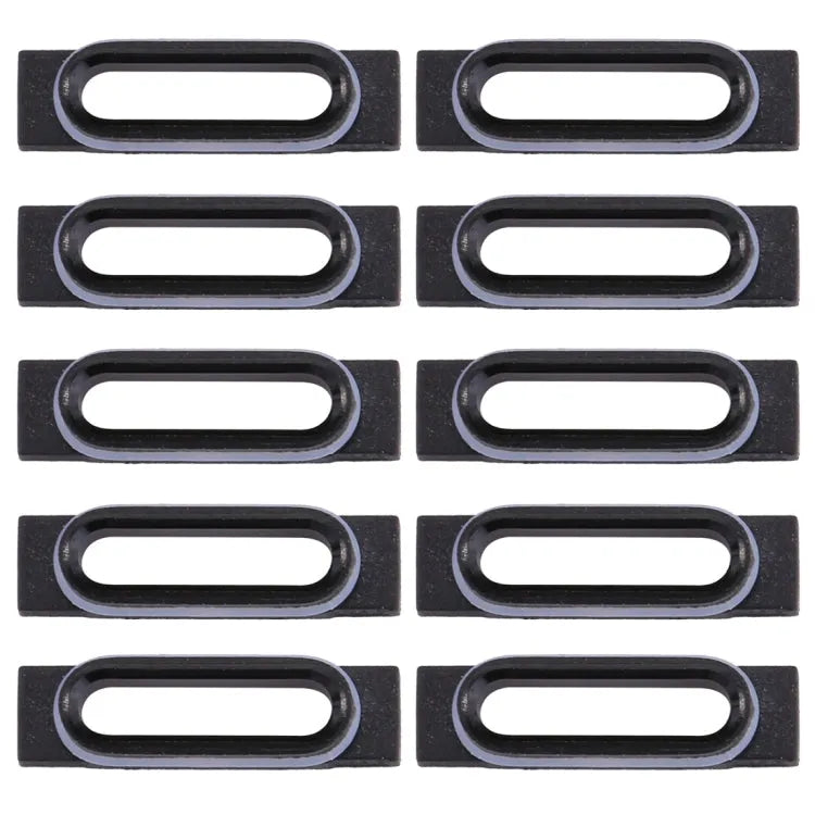 Laadpoort-bevestigingsbeugels voor iPhone 7 (zwart, 10 stuks)
