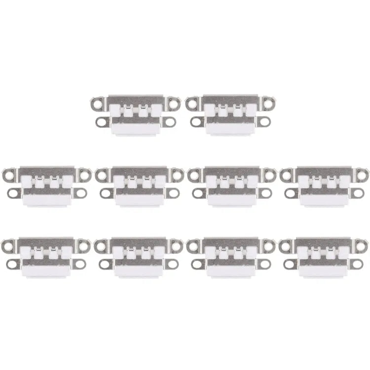Laadpoortconnector voor iPhone 7 Plus / 7 (wit, 10 stuks)