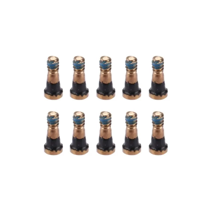 10 stuks oplaadpoortschroeven voor iPhone 7 en 7 Plus (goud)