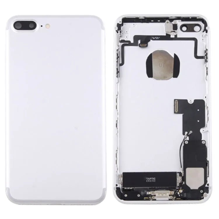 Achterklep met kaartlade voor iPhone 7 Plus (zilver)