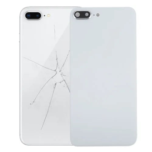 Achterkant met kleefstof voor iPhone 8 Plus (wit)