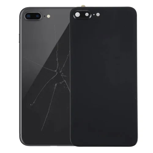 Achterkant met montagelijm voor iPhone 8 Plus (zwart)
