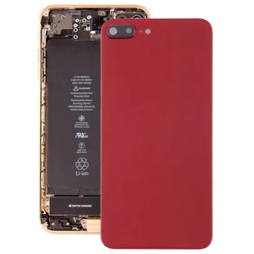 Achterkant met montagelijm voor iPhone 8 Plus (rood)