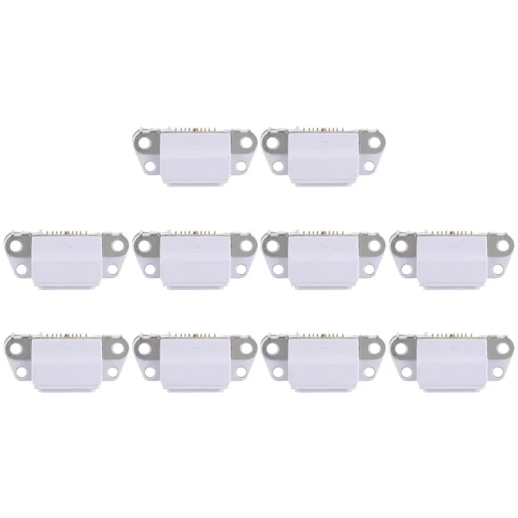 10 stuks laadpoortconnector voor iPhone 8 Plus en iPhone 8 (grijs)