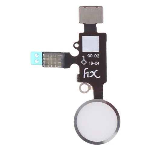 Home-knop 2e generatie met flexkabel voor iPhone 8 Plus, 7 Plus, 8 en 7 (zilver)