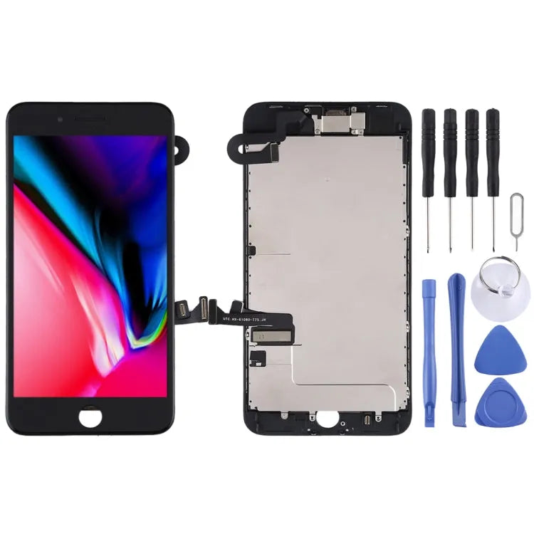 TFT LCD-scherm met digitizer en frontcamera voor iPhone 8 Plus (zwart)
