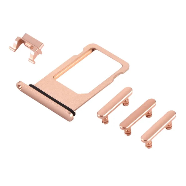Knoppenset met simlade, volume-, aan/uit- en trilknop voor iPhone 8 (goud)