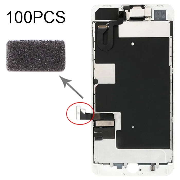 Reinigingswattenschijfjes voor LCD-scherm voor iPhone 8 (100 stuks)