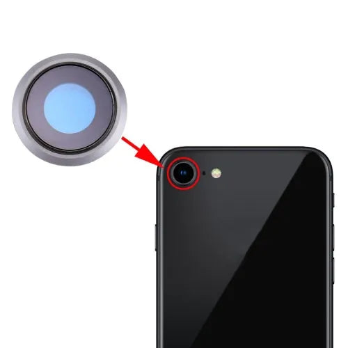 Lensring achtercamera voor iPhone 8 (zilver)