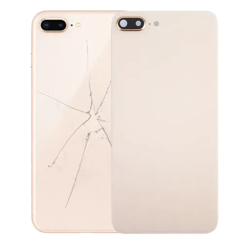 Achterkant met plakstrip voor iPhone 8 Plus (goud)