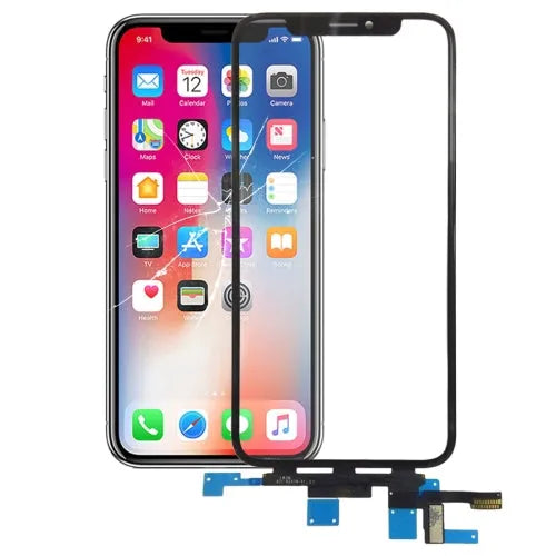 Aanraakpaneel voor iPhone X (zwart)