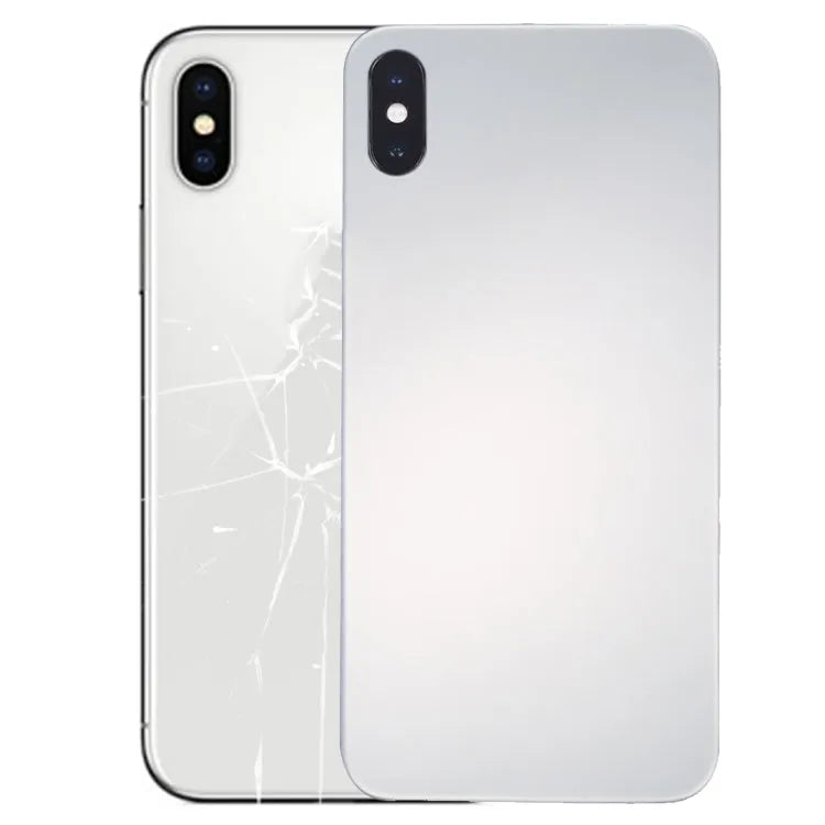 Glazen achterkant met spiegelafwerking voor iPhone X (zilver)