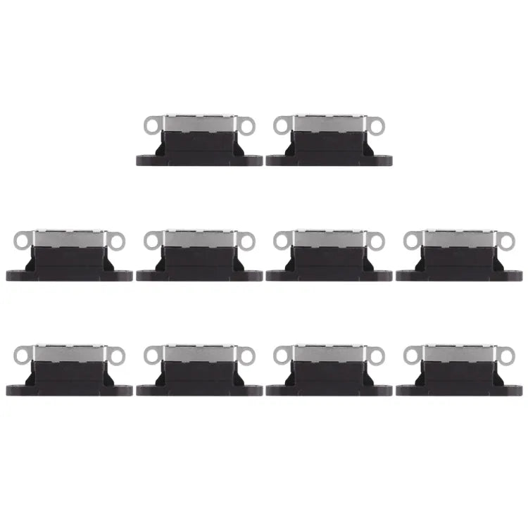 10 stuks laadpoortconnector voor iPhone X (zwart)