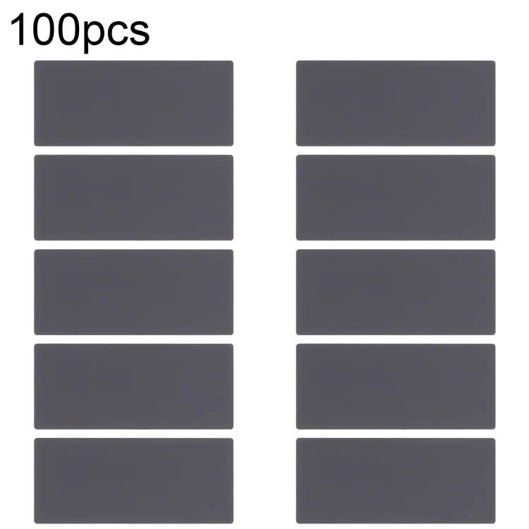 100 sets zwarte batterijplakstrip voor iPhone X en XS Max