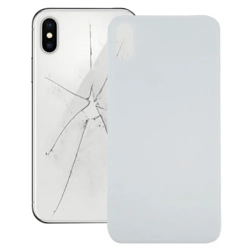 Glazen achterklep voor iPhone X (wit)