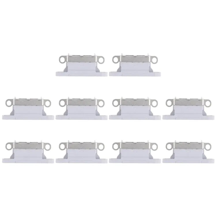 10 stuks oplaadpoortconnector voor iPhone X (grijs)