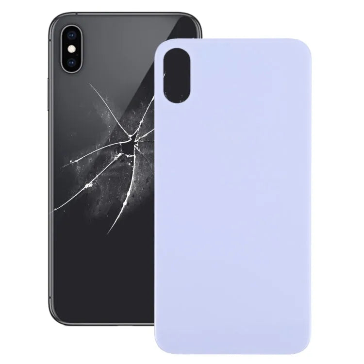 Glazen achterkant met groot cameragat voor iPhone X / XS