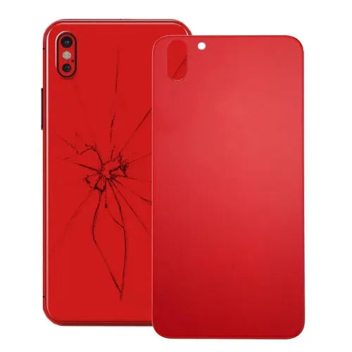 Glazen achterkant voor iPhone X (rood)
