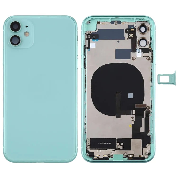 Complete behuizing-achterkant met onderdelen voor iPhone 11 (groen)